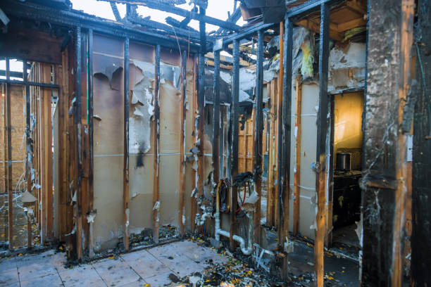 Professional Fire Damage Repair technician working in Prosper, TX